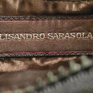 Lisandro Sarasola vintage suede multi color clutch